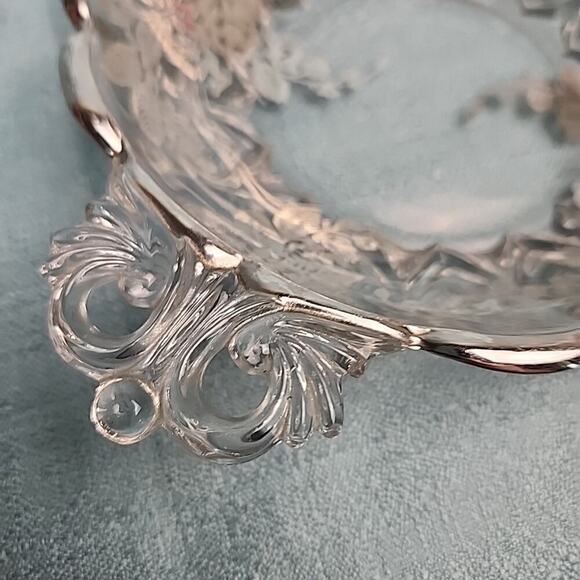 Vintage Silver Overlay Candy Nut Dish Grannycore Cottagecore Bougie - Picture 4 of 6